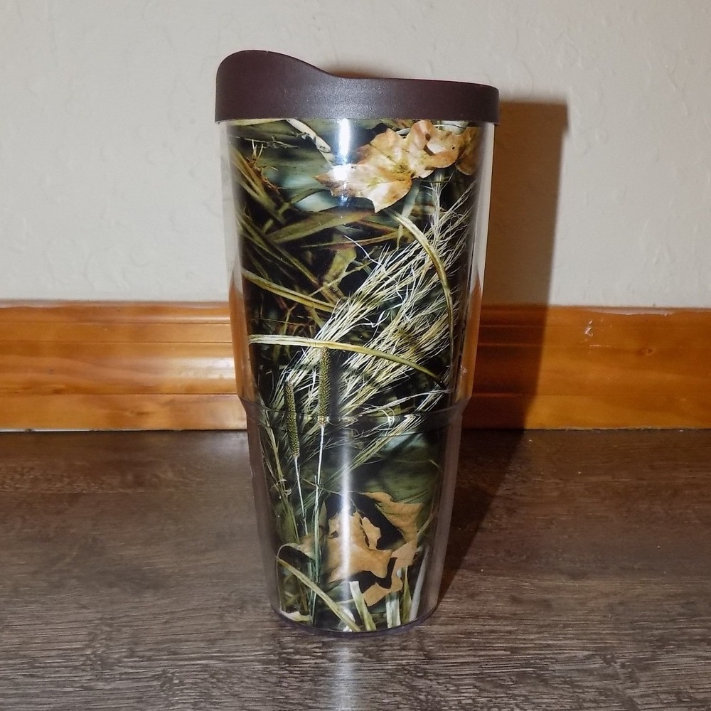 Tervis Tumbler Realtree Max-4 Camo Travel Mug Brown Lid Good Insulated Cup